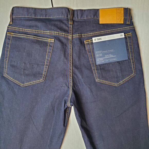 Spoke Jeans Men's Size 33X28 NWT Build B 10oz. Travel Jeans Dark Blue - Picture 4 of 10